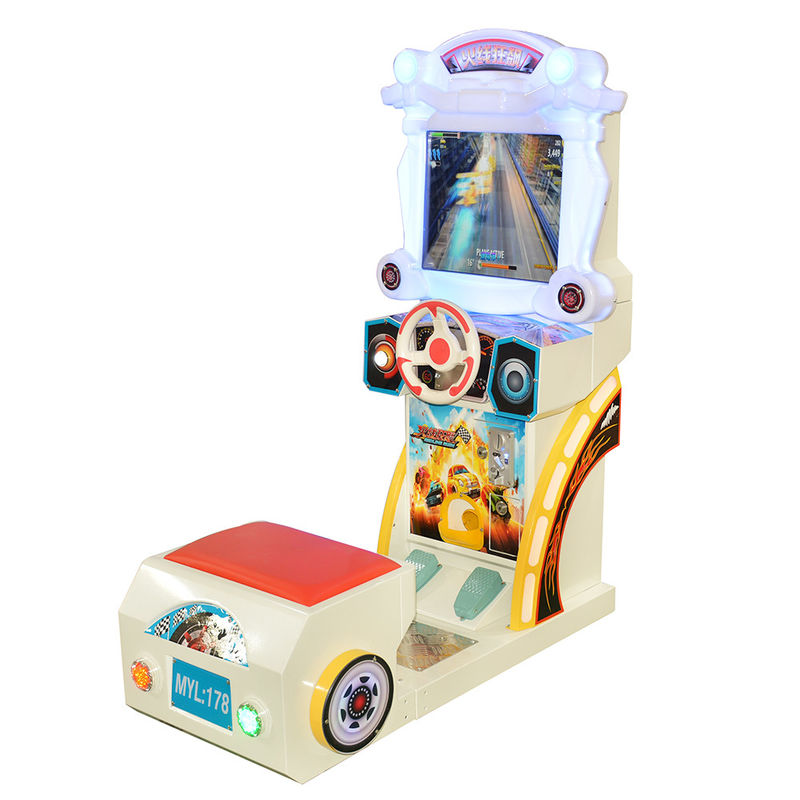 Car Racing Arcade Game Machines Kids Simulator Wheel 125W Power Consumption