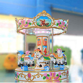 Rotating Coin Operated Carousel /  Children Entertainment Park Carousel Games